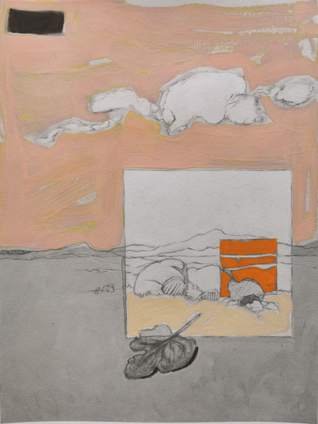 vie suspendue III- variation 1 - encre pigmentée et gouache